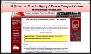 Online Passport 1