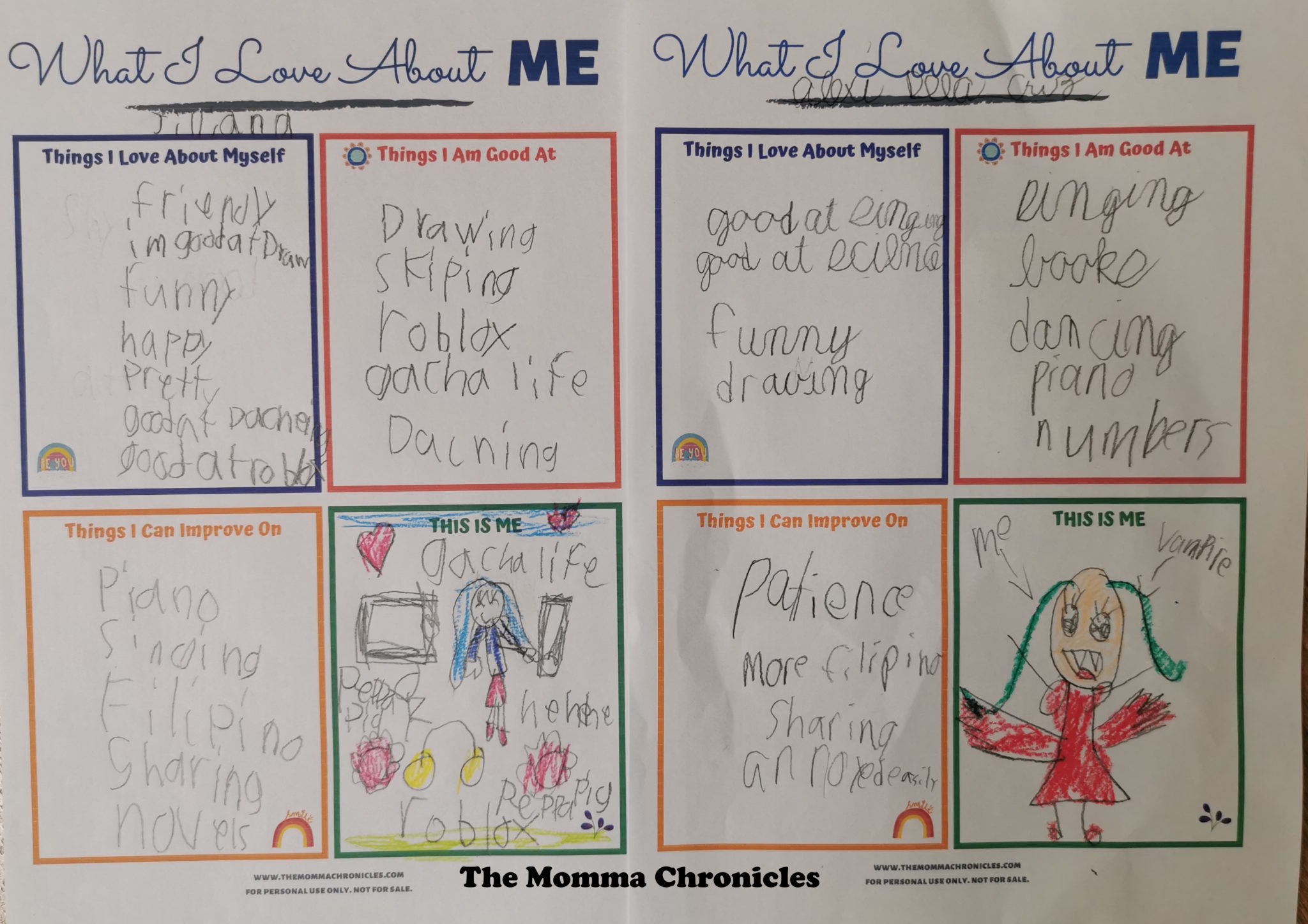 Encouraging Self-Love On Kids + FREE Printable - The Momma Chronicles